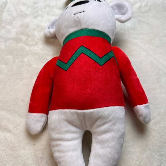 New with tags merry and bright polar bear Christmas themed plush toy 10 inches - Picture 2 of 6